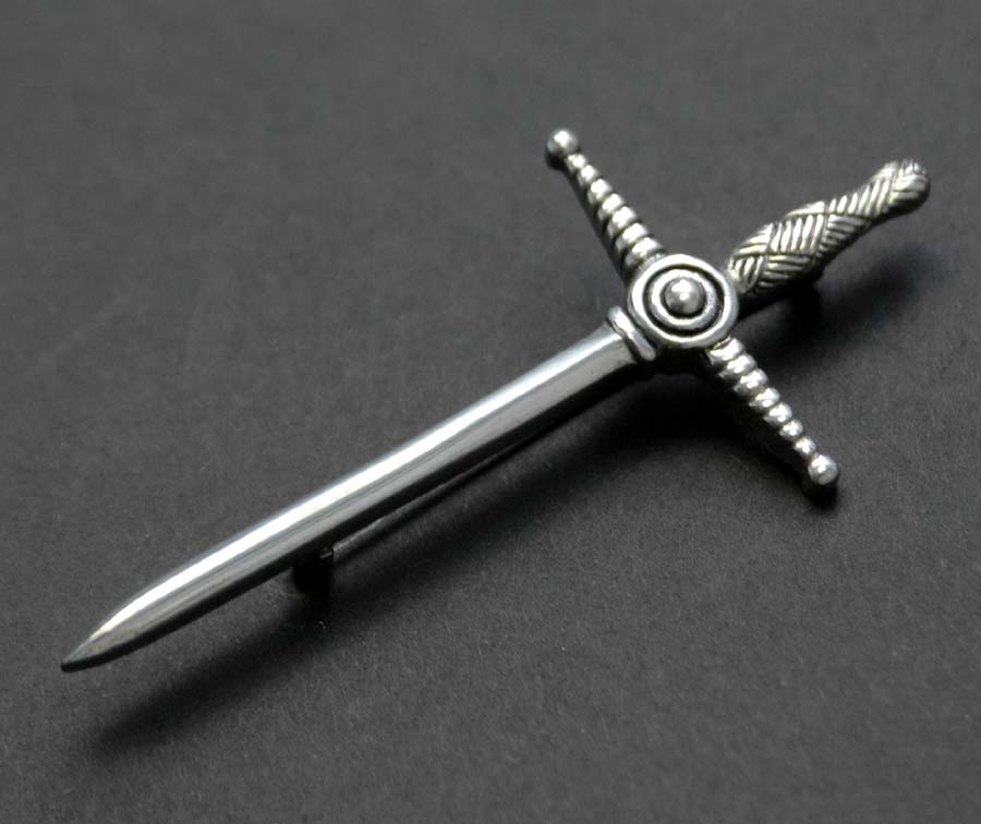 Scottish Sword Kilt Pin KP43P: Lothian Kilt Rentals & Bagpipe Supplies